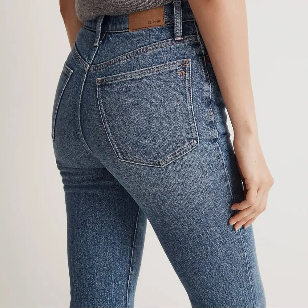 Madewell Perfect Vintage Flare Crop blue Jeans size 25